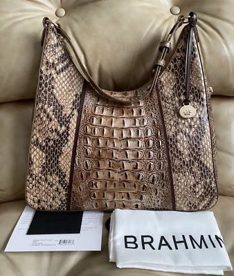 NWOT Brahmin Tabitha Shoulder Bag Cashew Cooper Melbourne Leather Concealed - Image 1 of 4