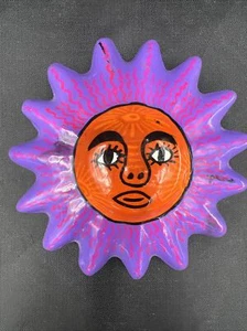 Talavera Pottery Small Sun ( Wedding Theme) Trinket Box With Lid 3D - Bild 1 von 11