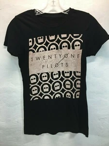 Twenty One Pilots Black T-shirt Size Women's Medium M Rock Band T-shirt - Picture 1 of 5