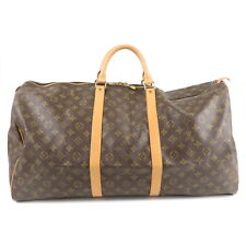 Authentic Louis Vuitton Monogram Keep All 60 Boston Bag Brown M41422 Used F/S