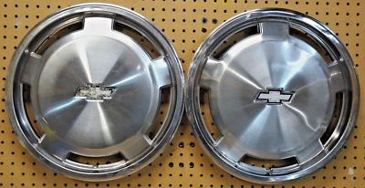 Juego de 2 (PAR) 15" 1985-1990 Chevrolet Astro Van Tapacubos Tapacubos OEM 3163 Foto 1 de 4