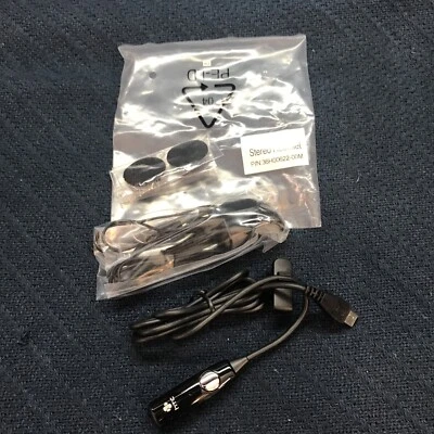 HTC OEM HANDS-FREE HEADSET WIRED EARPHONES EARBUDS WITH 3.5MM AUDIO ADAPTER MIC - Image 1 of 4