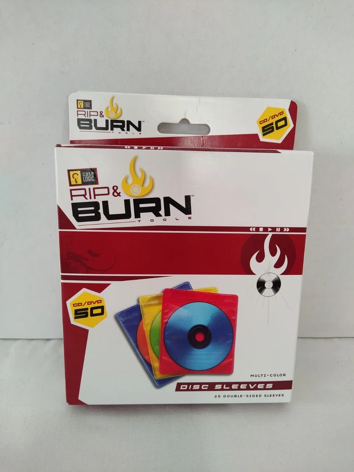 Case Logic - Multicolor - 25 fundas de doble cara para CD, DVD Foto 1 de 2