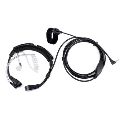 PTT Heavy Duty Throat Mic Earpiece Headset For Motorola MR350R EM1000 MH370 T289 - Image 1 of 4