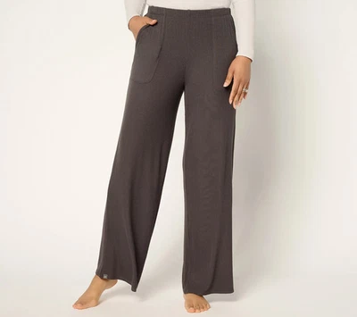 Barefoot Dreams MC Ultra Soft Rib Patch Pocket Pant-Carbon-Tall Small A680549 - Image 1 of 2