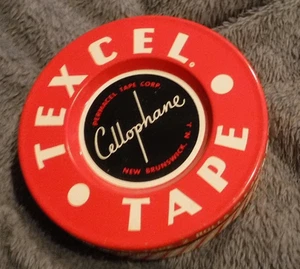 TEXCEL TAPE TIN PERMACEL TAPE CORP. CELLOPHANE NEWS BRUNSWICK N J - Picture 1 of 4