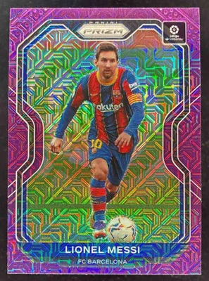 2020 Panini Chronicles Prizm La Liga Purple Mojo #15 Lionel Messi - Image 1 of 2