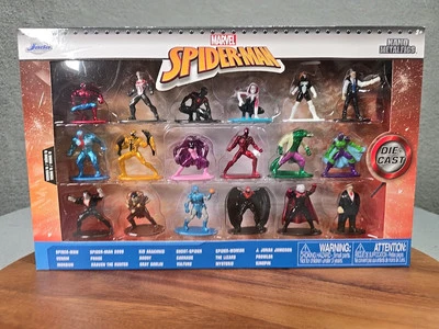 Spider-Man Serie 9 JADA NANO Figuras de Metal Paquete de 18 FIGURAS DE METAL FUNDIDAS A PRESIÓN Foto 1 de 4