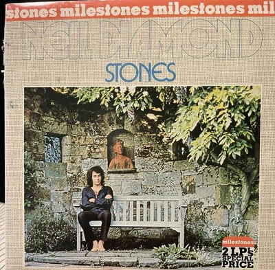 Neil Diamond Milestones: Stones / Moods MCA Records 2x Vinyl LP Album Gatefold - Image 1 of 4