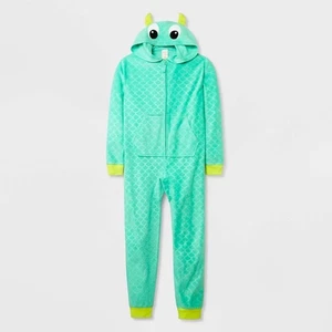 Boys Pajamas Size M (8) One Piece Union Suit Monster NWT - Picture 1 of 1