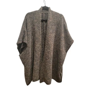 Eskandar Cardigan Sweater Sz OS Knit Wool Cashmere Brown Gray Orange - Picture 1 of 11