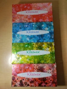 Vintage 1966 4 Schachteln mit farbigen Kleenex - Metallic Swirl Box Patterns - Bild 1 von 16