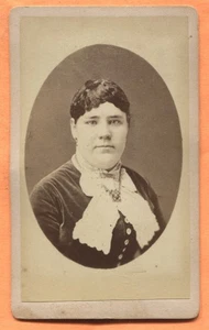 CDV Unadilla NY Portrait of a Young Woman by Wheeler circa 1870s Backstamp - Picture 1 of 3