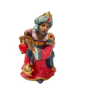 Kirkland Weise Männer kniende Geschenke Krippe Weihnachtsfigur 8" Keramik - Bild 1 von 6