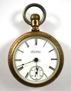 1893 Illinois I.W.C 18s 7J OF Taschenuhr mit Fahys Montauk GF Gehäuse lot.qd - Bild 1 von 7