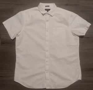 Camisa ajustada Banana Republic para hombre blanca de lino mezcla de algodón talla XL - Imagen 1 de 6