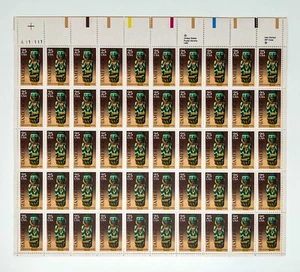 USPS 1989 SCOTT #2426 PRE-COLUMBIAN ART 25C FULL SHEET OF 50 STAMPS - MNH OG - Picture 1 of 2