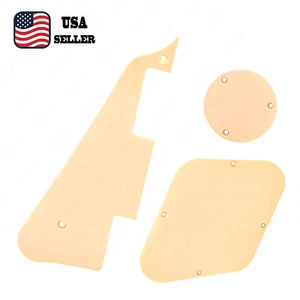 Cream LP Pickguard & Back Plate Switch Cavity Covers for GIBSON Epi Les Paul - Picture 1 of 3