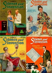 132 OLD RARE ISSUES OF THE SCIENCE AND INVENTION MAGAZINE (1920-1931) ON DVD
