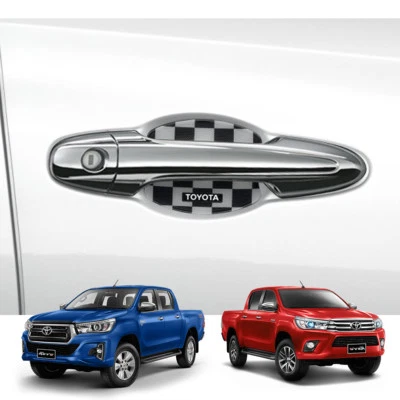Checker 4Dr 手柄碗插入外壳 保护套 适用于丰田 Hilux Revo SR5 2014 2018 — 第 1/4 张图片