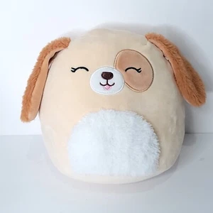 Harrison The Dog Squishmallow 8” inch KellyToy White Fuzzy belly Tan Puppy Plush - Picture 1 of 6
