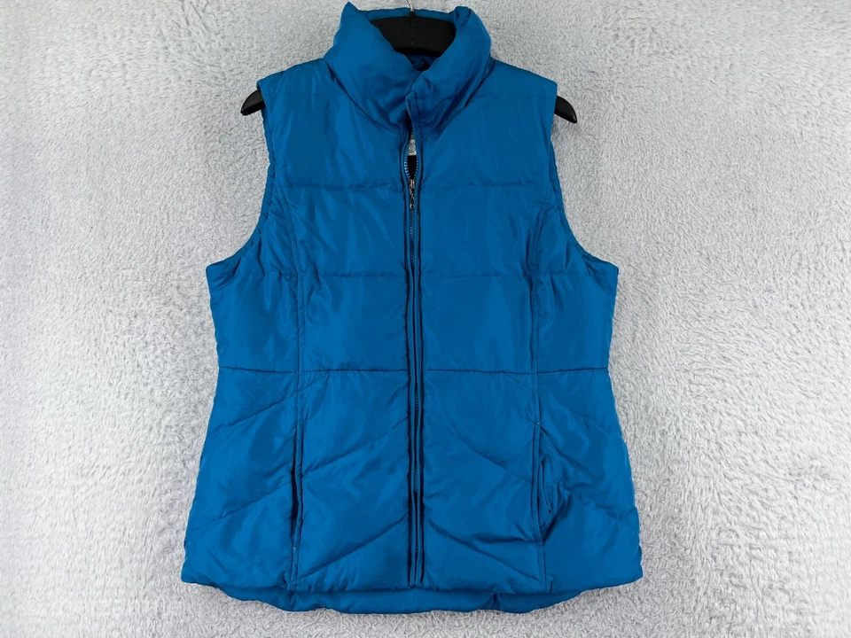 SJB Active Vest Women Small Blue Puffer Down Insulation Polyester Shell Full Zip - Image 1 of 4