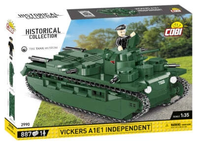 Vickers A1E1 Independent WW1 tank - COBI 2990 - 886 Bricks - Image 1 of 4