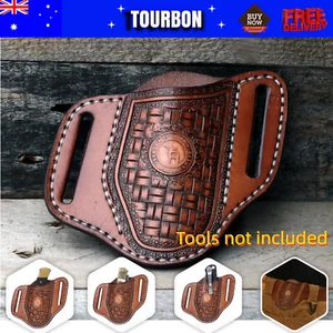 Tourbon Leather Knife Sheath Belt Pouch Pocket Knives Holder-Special Offer - Picture 1 of 24