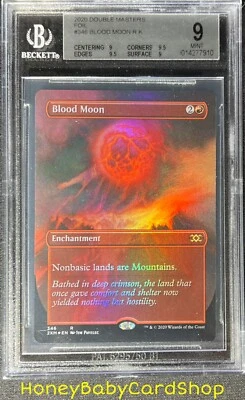 MTG Double Masters 2020 Blood Moon BGS 9.0Q++ (Quad++) MINT Foil Box Topper - Image 1 of 4