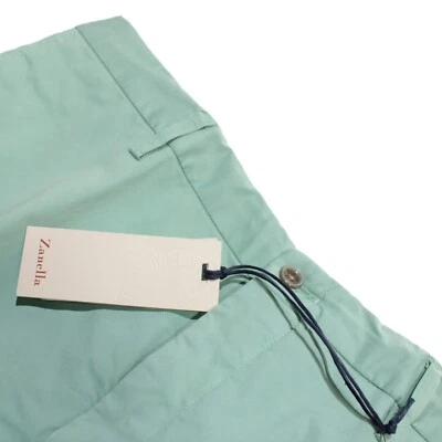 Pantalones chinos/informales Zanella nuevos con etiquetas talla 36 EE. UU. Curtis Seafoam verde mezcla de algodón Foto 1 de 4