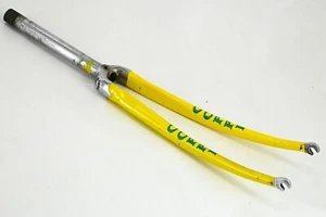 Horquilla de bicicleta de carretera Fausto Coppi Team Polti amarilla 1" roscada 28" - Imagen 1 de 1