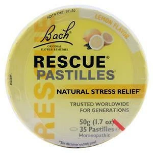 Bach Flower Remedies Rescue пастилки лимон 1,7 унц - Изображение 1 из 1