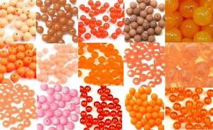 Pkg of 40 TroutBeads Trout Beads Fishing Bait Tackle Craft 8mm Choice of Colors