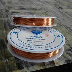 Jewelry Wire, Sandy Brown, 23 Gauge,0.6mm, 8 mtr, Nickel Free,  Free postage Oz - Picture 1 of 1