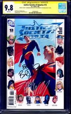 Justice Society of America #13 CGC SS 9.8 signed x2 Tom Welling Brandon Routh