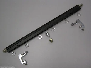 Toyota Supra 2JZGTE Fuel Rail Upgrade Kit Black Anodize RMR-036-ASSY - Picture 1 of 1