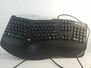 Adesso PCK-208B Media Contoured Ergonomic Keyboard Black Gamer Gaming PC - Picture 1 of 2
