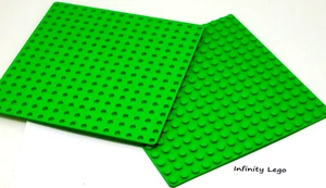 2 LEGO Bright Green Thin Board Baseplate 16 x 16 (6098) - Picture 1 of 2