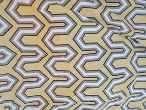 Z Gallerie Queen Duvet Cover 100% Cotton Yellow, Grey, White 90"×96" - Picture 1 of 8