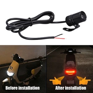 Motorcycle Turn Signal LED Projection Indicator Warning Light High Brightness - Foto 1 di 15