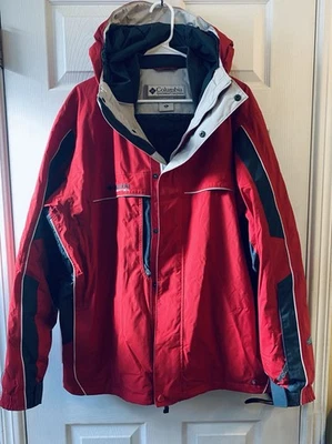 Columbia Vertex Jacket Mens XL Red Gray Outdoor Hiking Ski Coat Winter - Image 1 of 4