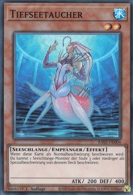 YuGiOh Tiefseetaucher (V.1) RA03-DE004 Super Rare Deutsch Neu 1st - Bild 1 von 2