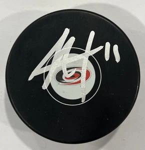 Jordan Staal Autographed Signed Carolina Hurricanes Logo Puck - Picture 1 of 3