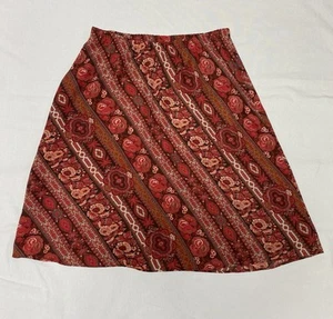 Tanjay Y2K Floral Skirt Knee Length Lined Size 12 (T) - Picture 1 of 8