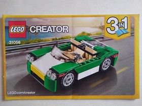 LEGO instructions 31056 Creator Cabriolet 3in1