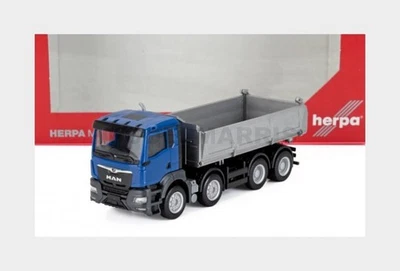 HERPA 319140 MAN - TGS TRUCK CASSONE RIBALTABILE 2022 - BLUE SILVER - 1/87 - Immagine 1 di 2