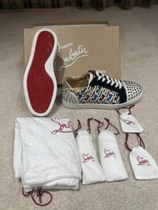 Louboutin Unisex Trainers Seavaste 2 Orlato Multi Coloured - Size 41 - Picture 1 of 11