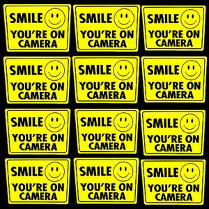 Waterproof Security Camera Window Sticker Decal Signs For Home School C-Stores - Picture 1 of 2