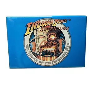 Imán de nevera vintage Indiana Jones Adventure 2" x 3" parques Disneyland Disney - Imagen 1 de 3