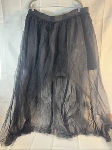 Adore Me Black Long 38" Skirt Size 2 XL NWT - Picture 1 of 11